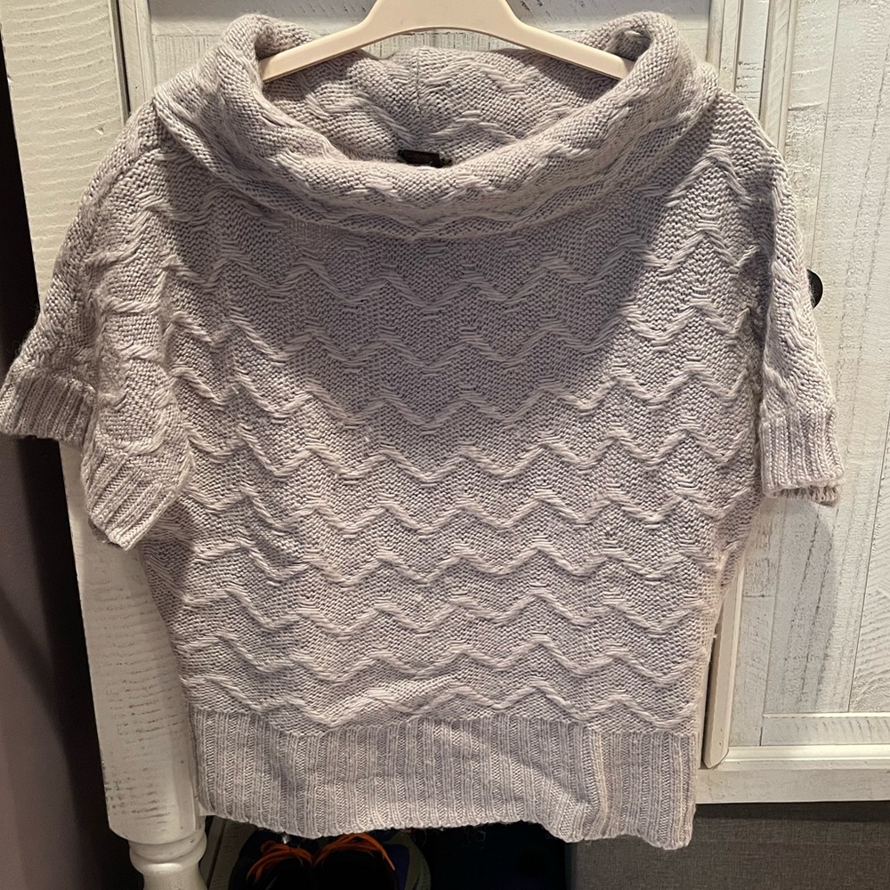 Ann Taylor Large Cowl Neck short sleeve Sweater